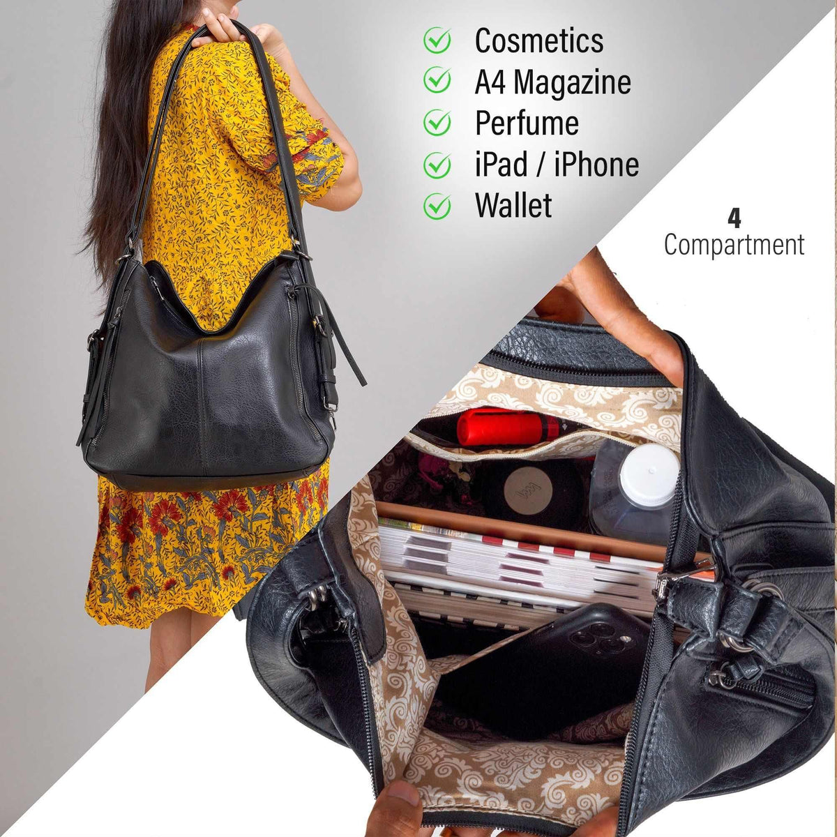 Handbags Set for Women (Pack of 3)